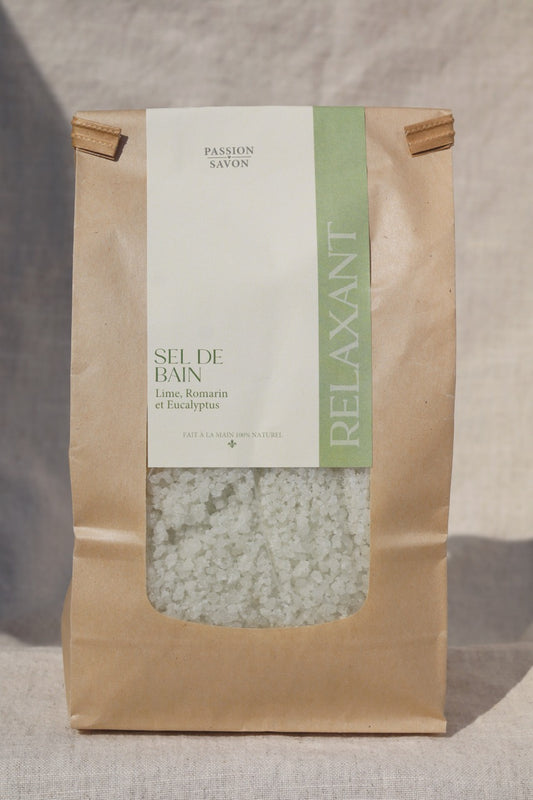Sel de bain | Lime, romarin et eucalyptus