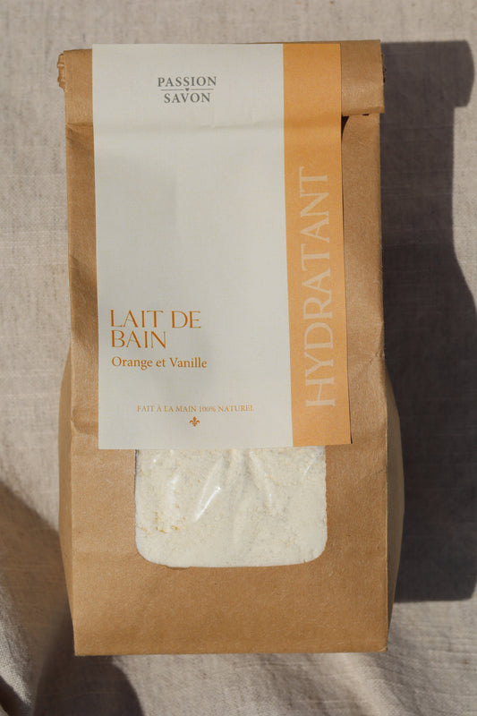 Lait de bain hydratant et moussant | Orange & Vanille